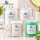 4-Pack Bathroom Storage Organizers – Stylish Bathroom Decor & Home Organization Accessories